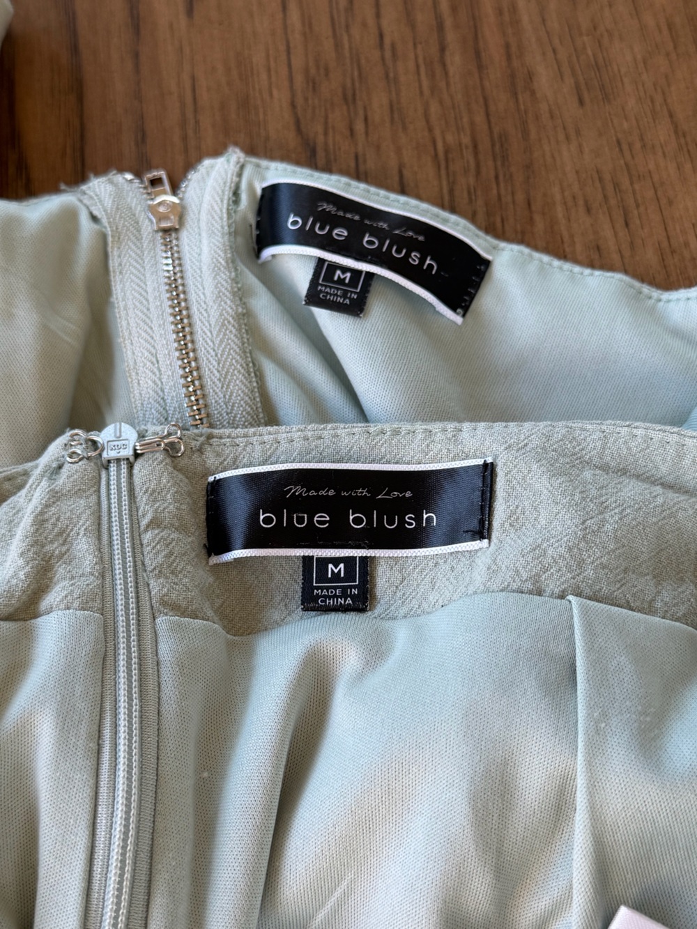 Blue Blush Two-Piece Fringe Trim Crop Top & Skort Set — Light Sage - Picture 8 of 8